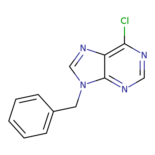 Clc1ncnc2c1ncn2Cc1ccccc1