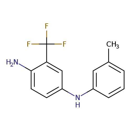 Cc1cccc(c1)Nc1ccc(c(c1)C(F)(F)F)N