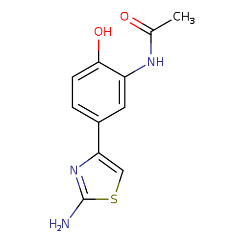 CC(=O)Nc1cc(ccc1O)c1csc(n1)N