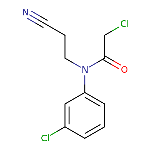 N#CCCN(c1cccc(c1)Cl)C(=O)CCl