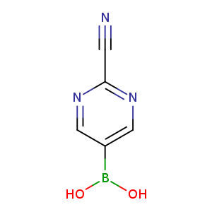 N#Cc1ncc(cn1)B(O)O