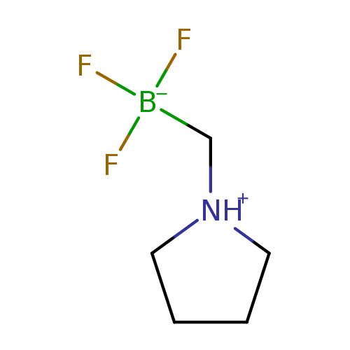 F[B-](C[NH+]1CCCC1)(F)F