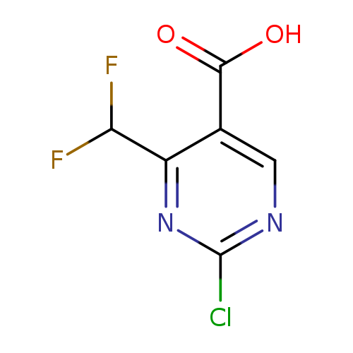FC(c1nc(Cl)ncc1C(=O)O)F