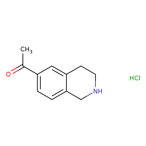 CC(=O)c1ccc2c(c1)CCNC2.Cl