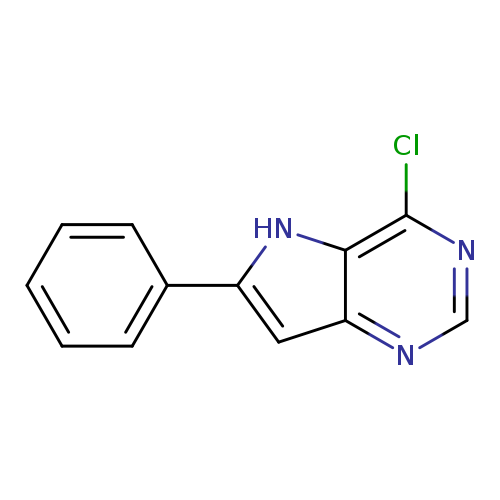 Clc1ncnc2c1[nH]c(c2)c1ccccc1