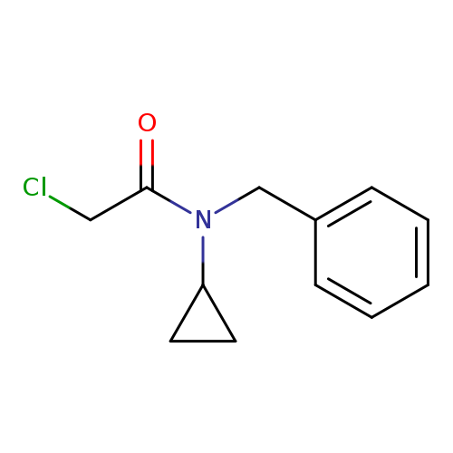 ClCC(=O)N(C1CC1)Cc1ccccc1