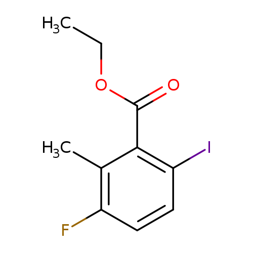 CCOC(=O)c1c(I)ccc(c1C)F