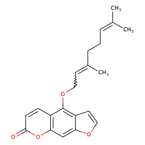 CC(=CCOc1c2ccoc2cc2c1ccc(=O)o2)CCC=C(C)C