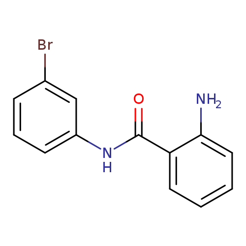 Brc1cccc(c1)NC(=O)c1ccccc1N