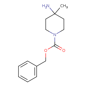 O=C(N1CCC(CC1)(C)N)OCc1ccccc1
