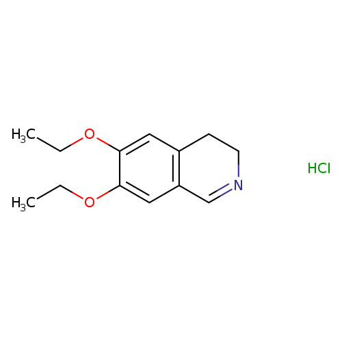 CCOc1cc2C=NCCc2cc1OCC.Cl