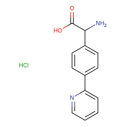OC(=O)C(c1ccc(cc1)c1ccccn1)N.Cl