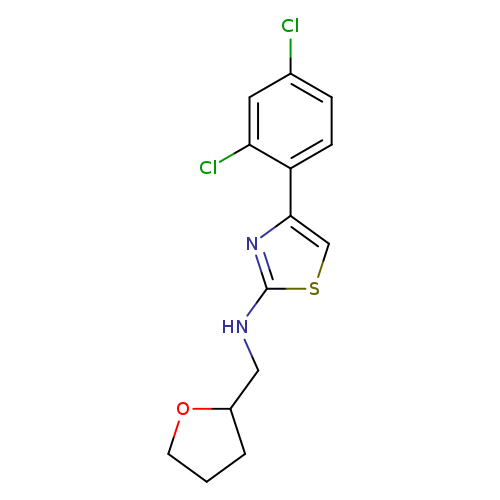 Clc1ccc(c(c1)Cl)c1csc(n1)NCC1CCCO1