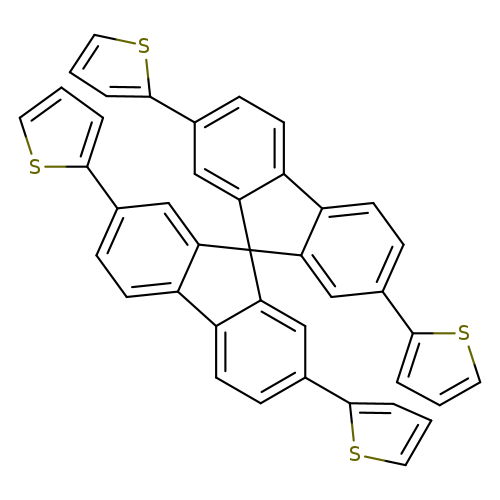 c1csc(c1)c1ccc2c(c1)C1(c3c2ccc(c3)c2cccs2)c2cc(ccc2c2c1cc(cc2)c1cccs1)c1cccs1