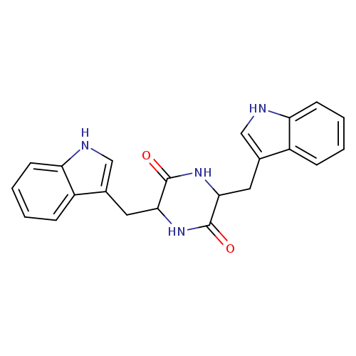 O=C1NC(Cc2c[nH]c3c2cccc3)C(=O)NC1Cc1c[nH]c2c1cccc2
