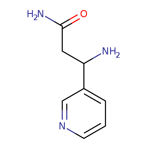 NC(=O)CC(c1cccnc1)N