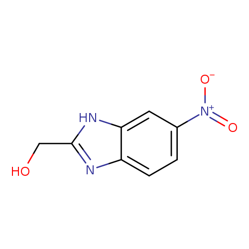 OCc1nc2c([nH]1)cc(cc2)[N+](=O)[O-]