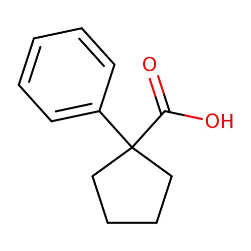 OC(=O)C1(CCCC1)c1ccccc1