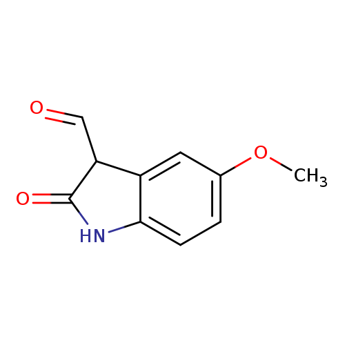 O=CC1C(=O)Nc2c1cc(OC)cc2