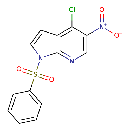 [O-][N+](=O)c1cnc2c(c1Cl)ccn2S(=O)(=O)c1ccccc1