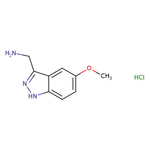COc1ccc2c(c1)c(CN)n[nH]2.Cl