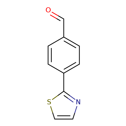 O=Cc1ccc(cc1)c1nccs1