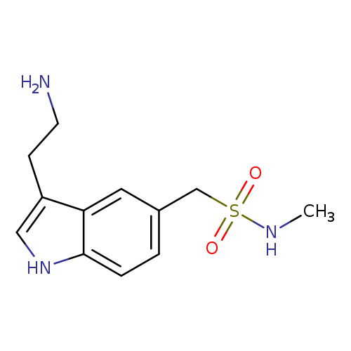 NCCc1c[nH]c2c1cc(cc2)CS(=O)(=O)NC