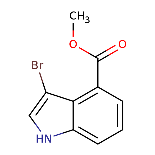 COC(=O)c1cccc2c1c(Br)c[nH]2