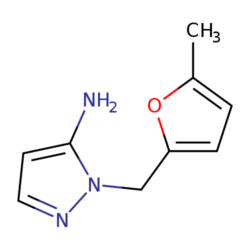 Cc1ccc(o1)Cn1nccc1N