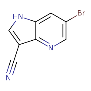 N#Cc1c[nH]c2c1ncc(c2)Br
