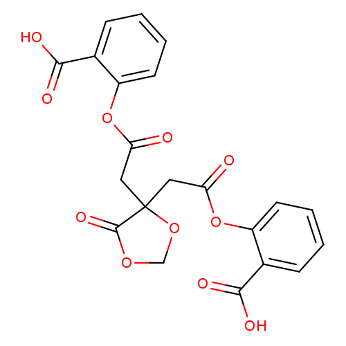O=C(CC1(OCOC1=O)CC(=O)Oc1ccccc1C(=O)O)Oc1ccccc1C(=O)O