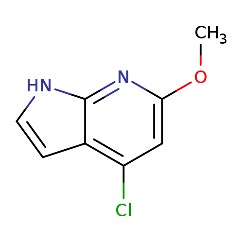 COc1cc(Cl)c2c(n1)[nH]cc2