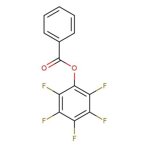 O=C(c1ccccc1)Oc1c(F)c(F)c(c(c1F)F)F