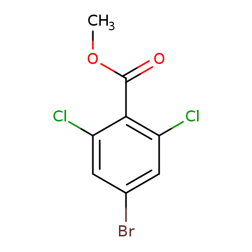 BrC1=CC(=C(C(=O)OC)C(=C1)Cl)Cl