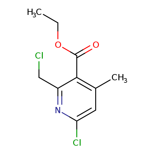CCOC(=O)c1c(C)cc(nc1CCl)Cl