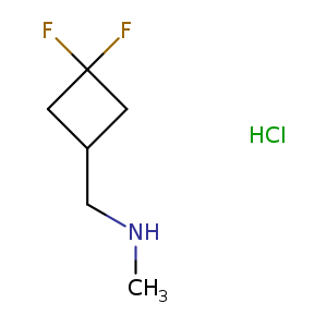 CNCC1CC(C1)(F)F.Cl