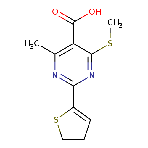 CSc1nc(nc(c1C(=O)O)C)c1cccs1