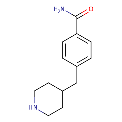 NC(=O)c1ccc(cc1)CC1CCNCC1