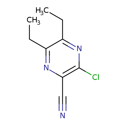 CCc1nc(C#N)c(nc1CC)Cl