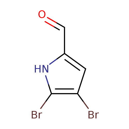 O=Cc1[nH]c(c(c1)Br)Br