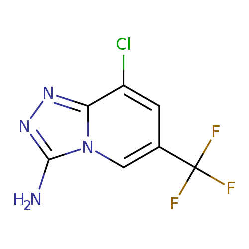 Clc1cc(cn2c1nnc2N)C(F)(F)F