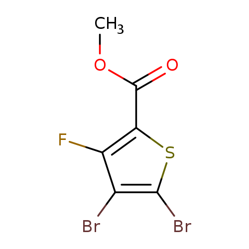 COC(=O)c1sc(c(c1F)Br)Br