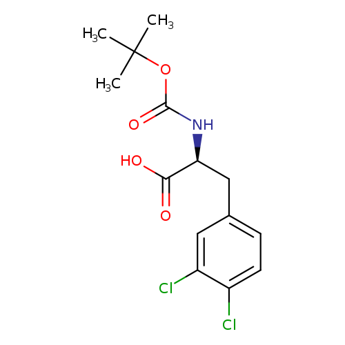 O=C(OC(C)(C)C)N[C@H](C(=O)O)Cc1ccc(c(c1)Cl)Cl