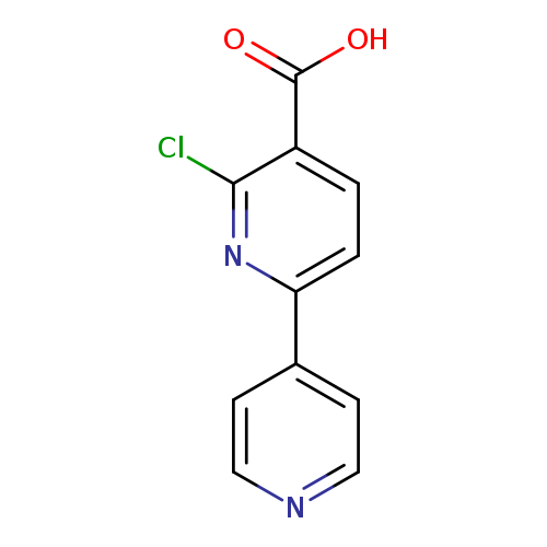 OC(=O)c1ccc(nc1Cl)c1ccncc1