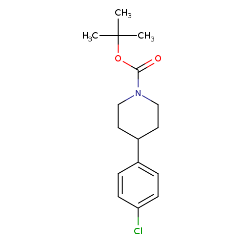 O=C(N1CCC(CC1)c1ccc(cc1)Cl)OC(C)(C)C