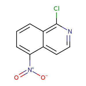 [O-][N+](=O)c1cccc2c1ccnc2Cl