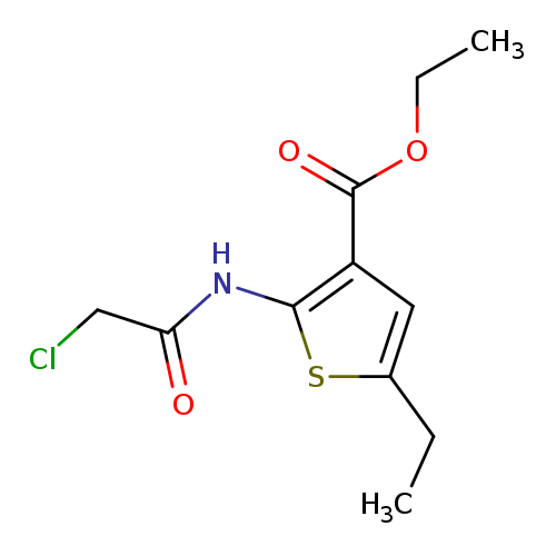 CCOC(=O)c1cc(sc1NC(=O)CCl)CC