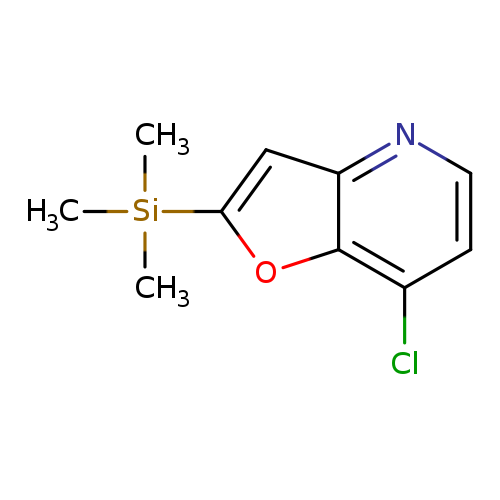 Clc1ccnc2c1oc(c2)[Si](C)(C)C