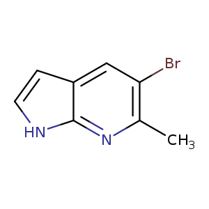 Brc1cc2cc[nH]c2nc1C