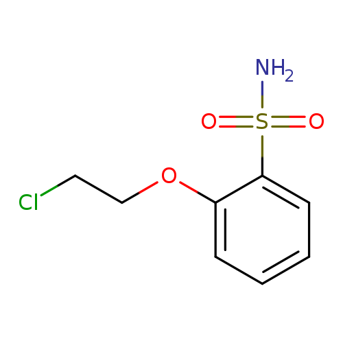 ClCCOc1ccccc1S(=O)(=O)N